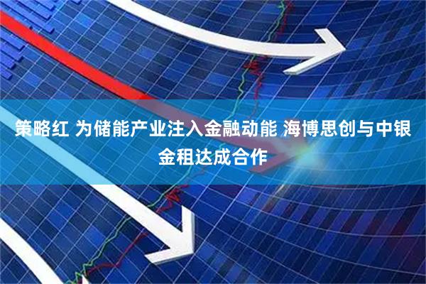 策略红 为储能产业注入金融动能 海博思创与中银金租达成合作