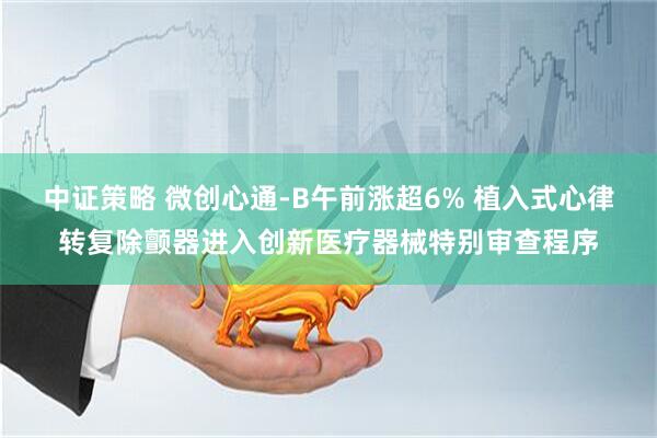中证策略 微创心通-B午前涨超6% 植入式心律转复除颤器进入创新医疗器械特别审查程序